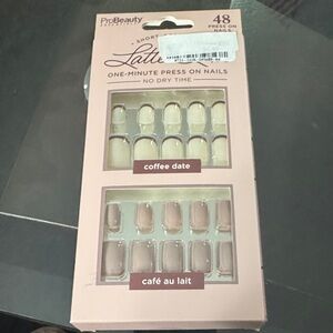 Latte Press-On Nails - Coffee Date & Café au Lait